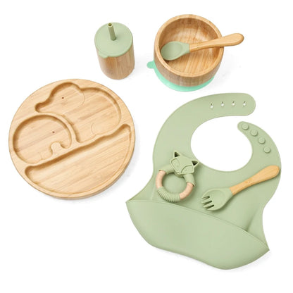 Ensemble - Assiette, Couvert, Gobelet, Bol, Bavoir, Hochet